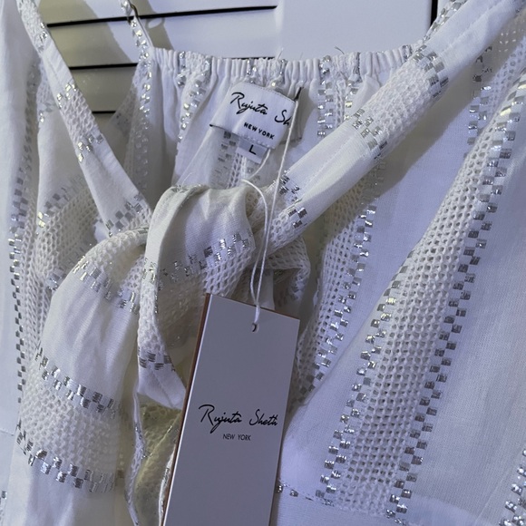 NWT RUJUTA SHETH STELLA DRESS in BONE L - Picture 12 of 15